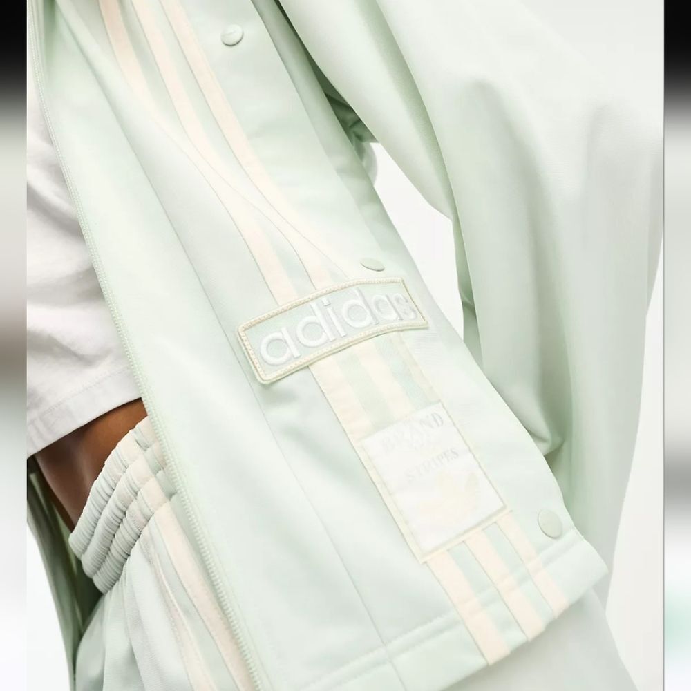 Adidas Originals Adibreak Neutral Court Track Jacket Mint Green Sage Small (27) - Picture 5 of 12